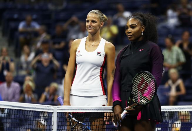 In their lone previous meeting, Williams, right, beat Pliskova in California. 