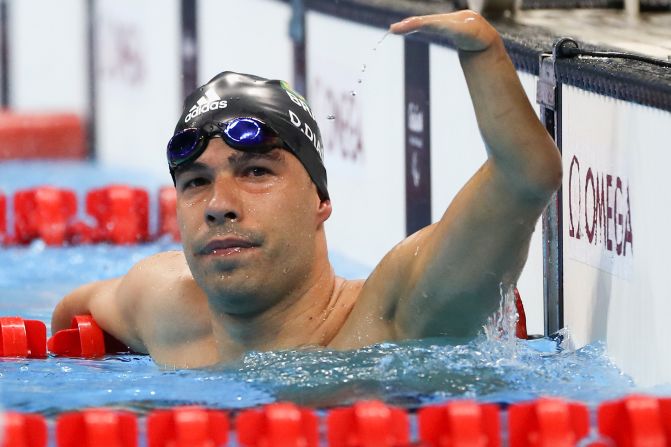 Daniel Dias, one of the poster boys of these Paralympic Games, didn't disappoint a partizan crowd in the swimming arena, comfortably winning gold in the 200m freestyle S5.