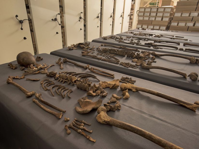 Scientists examined samples from 20 skeletons, looking for for traces of the plague pathogen Yersinia pestis, which they found in five of the individuals, confirming they had been exposed to it before they died.