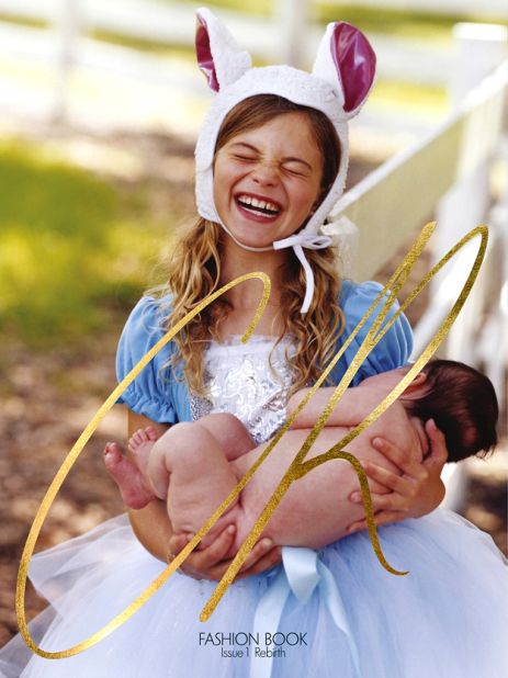 The cover shoot by Bruce Weber was meant to emulate a modern nursery rhyme.