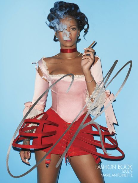 Rihanna stars on the cover of CR Fashion Book's latest issue interpreting a modern Marie Antoinette. 