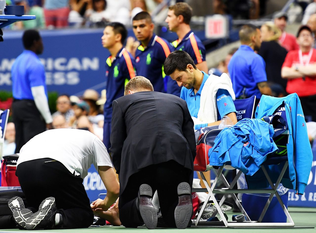 Djokovic began to wilt physically, needing a pair of medical timeouts in the fourth set. There was no coming back. 
