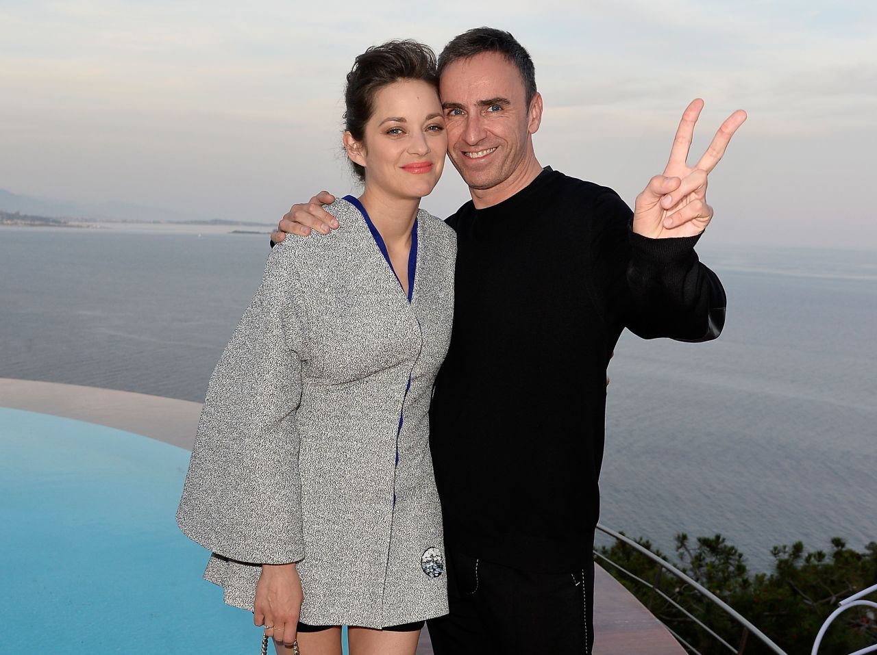 Raf Simons with Marion Cotillard in 2015