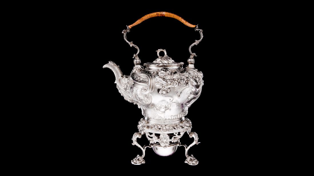 Silversmith Paul de Lamerie became renowned for creative, unconventional teapot designs inspired by the Rococo movement. 