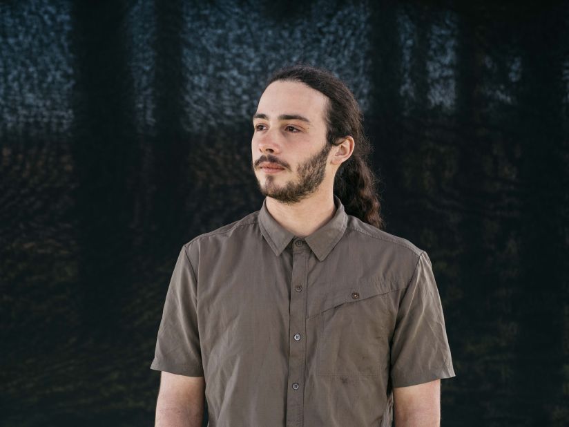 Jacob Lebel, 19, lives and works on his family's farm in Roseburg, Oregon. "As farmers, the drought and heat waves (associated with climate change) make it harder to work. The fire season has just been crazy," he said. "We could lose everything." 