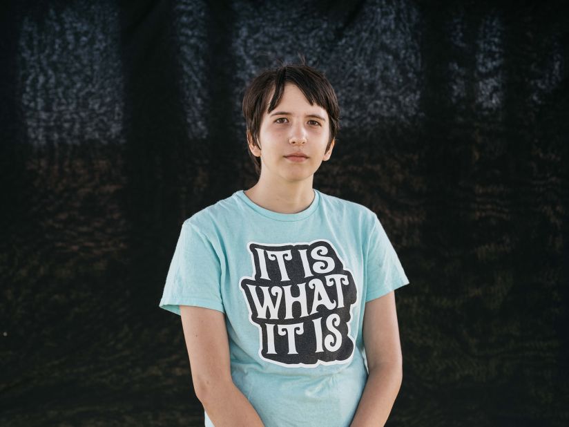 Jayden Foytlin, 13, saw her home in Rayne, Louisiana, flood this year in a deadly storm directly linked to climate change. "I'm being affected, my generation is being affected, Louisiana is being affected by climate change," she said. 