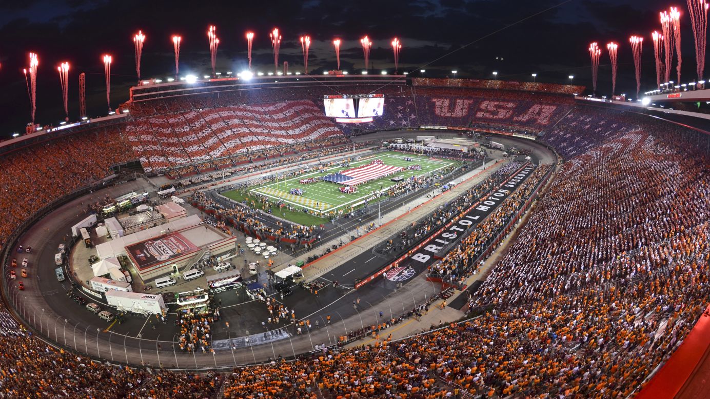 The Bristol Motor Speedway in Bristol, Tennessee, is seen before a game between Virginia Tech and Tennessee on Saturday, September 10. Tennessee won 45-24. <a href="http://www.cnn.com/2016/09/06/sport/gallery/what-a-shot-sports-0906/index.html" target="_blank">See 27 amazing sports photos from last week</a>