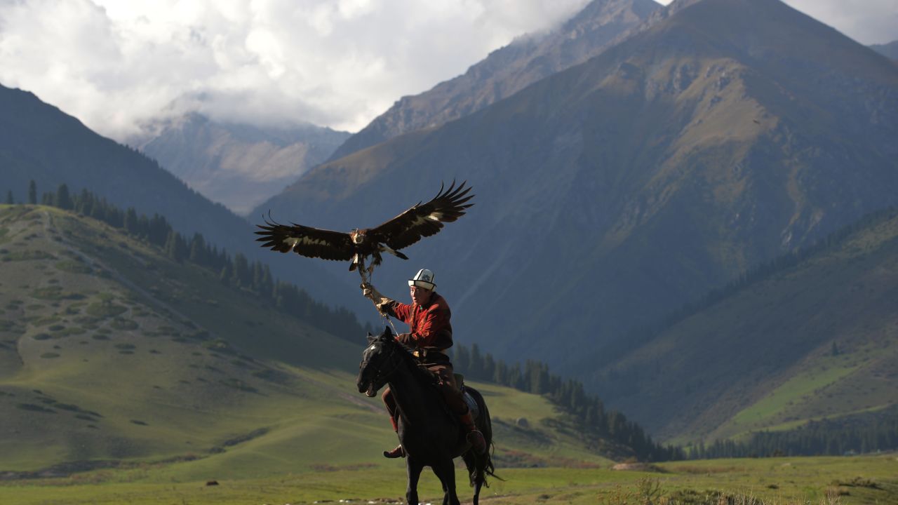 Eagle hunting is one of the events at the Games.