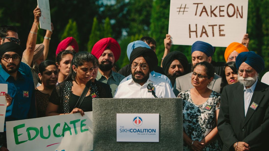 The Sikh Coalition sponsored a rally in Darien, Illinois, where Inderjit Singh Mukker was beaten unconscious by a teenager who yelled: "Terrorist, go back to your country" and "Bin Laden!" 