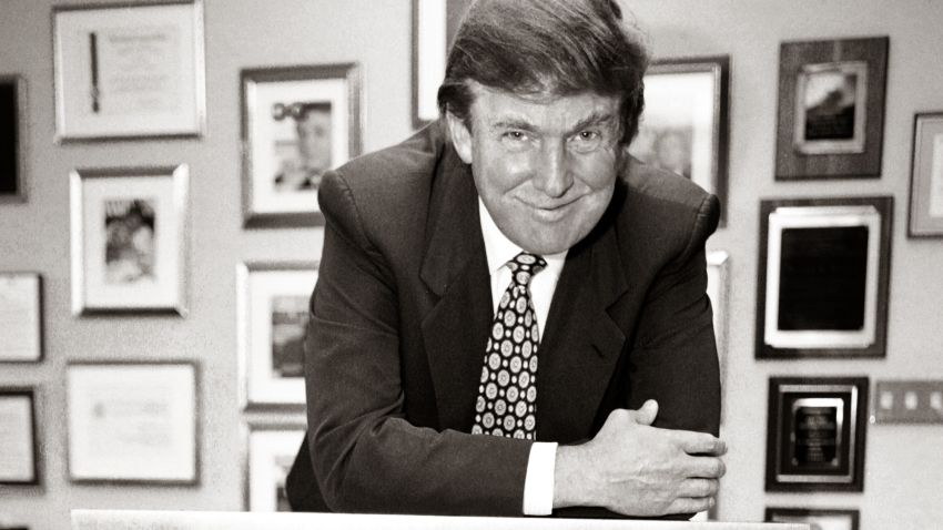 Donald Trump in his Trump Tower office in 1996.