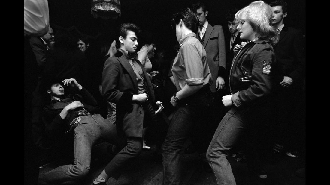 People dance at a London pub in 1976.