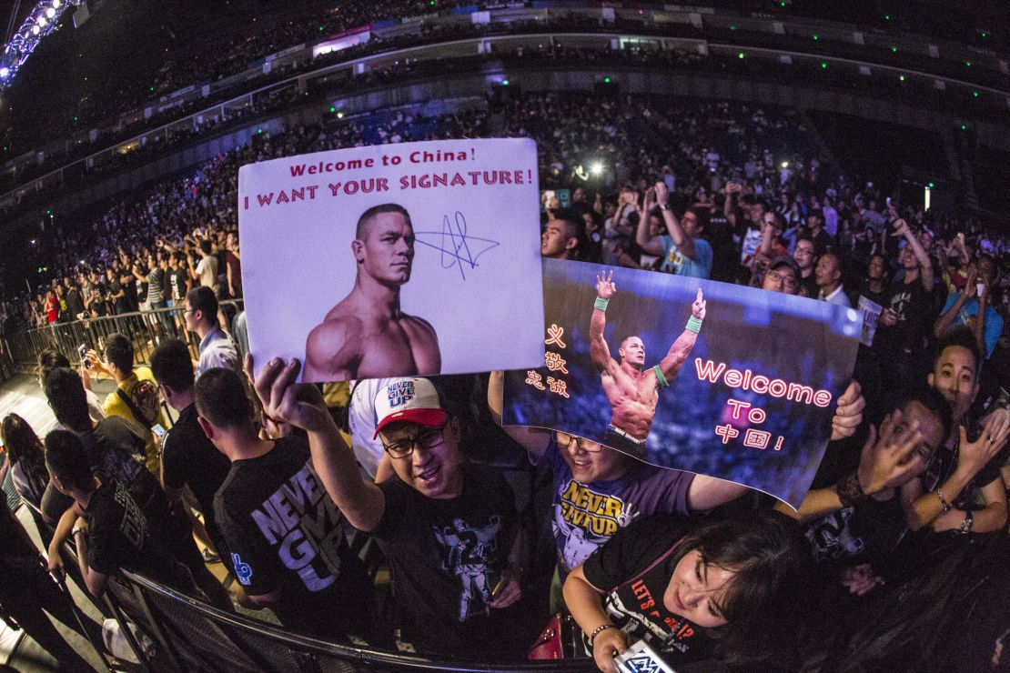Chinese fans of WWE are growing in numbers. 