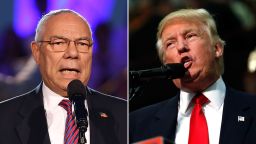 Colin Powell Donald Trump composite