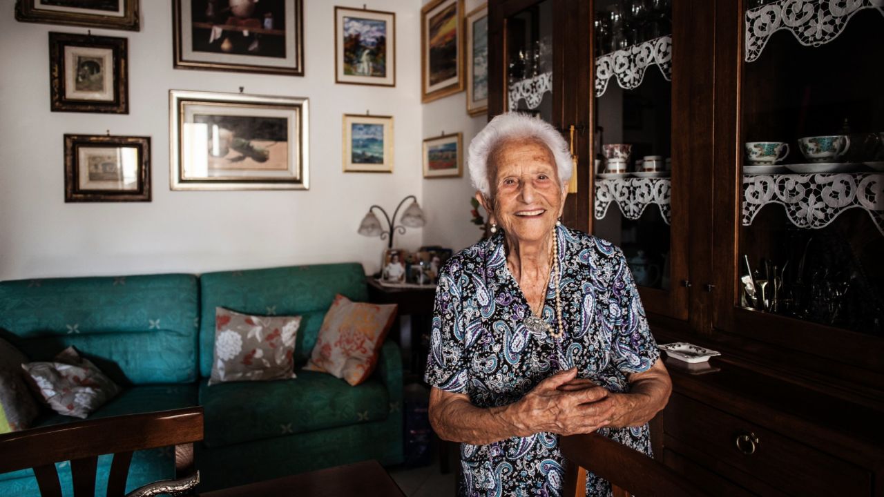 Italian Luigina Vigiconte, 101, offered this advice: "Always be optimistic, never bitter, and always be polite with people." Vigiconte, who has eight sons, lives in Acciaroli, south of Naples, where one in 10 people is a centenarian. Scientists who have studied the area say the Mediterranean diet, genetics, regular exercise and the climate contribute to the longevity of the population.  