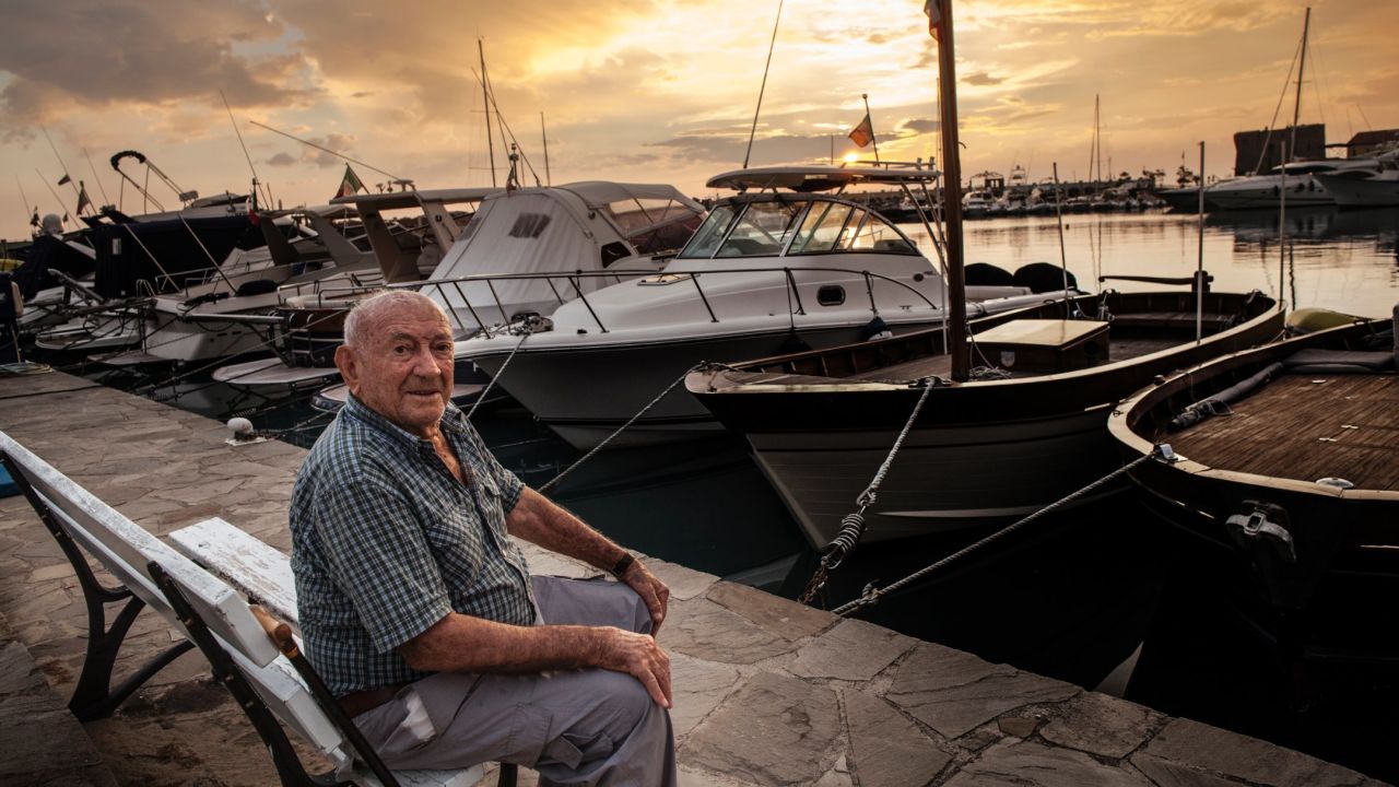 Giuseppe Vassallo, 94, says living in a beautiful place and keeping a vegetable garden are the secrets to a long life.