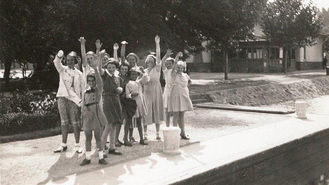 Jane Haining and her girls having fun on Lake Balaton before the darkness of the Second World War  