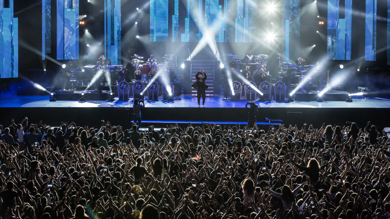 Justin Timberlake performs at Mawazine in 2014