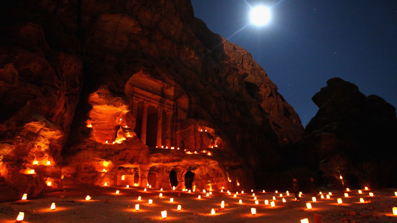 Petra, one of the Middle East's most enigmatic cities, is known for its rose-hued ancient sandstone architecture.