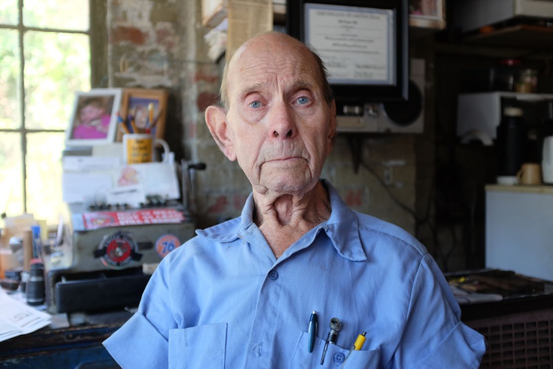 "It's depressing to watch the population disappear, the businesses disappear and the activity stop. Back in the 50s, 60s and 70s, it was hard to walk up the sidewalk because there was so many people. Now you walk up the sidewalk and there's nobody." -- Ed Shepard, 93.
