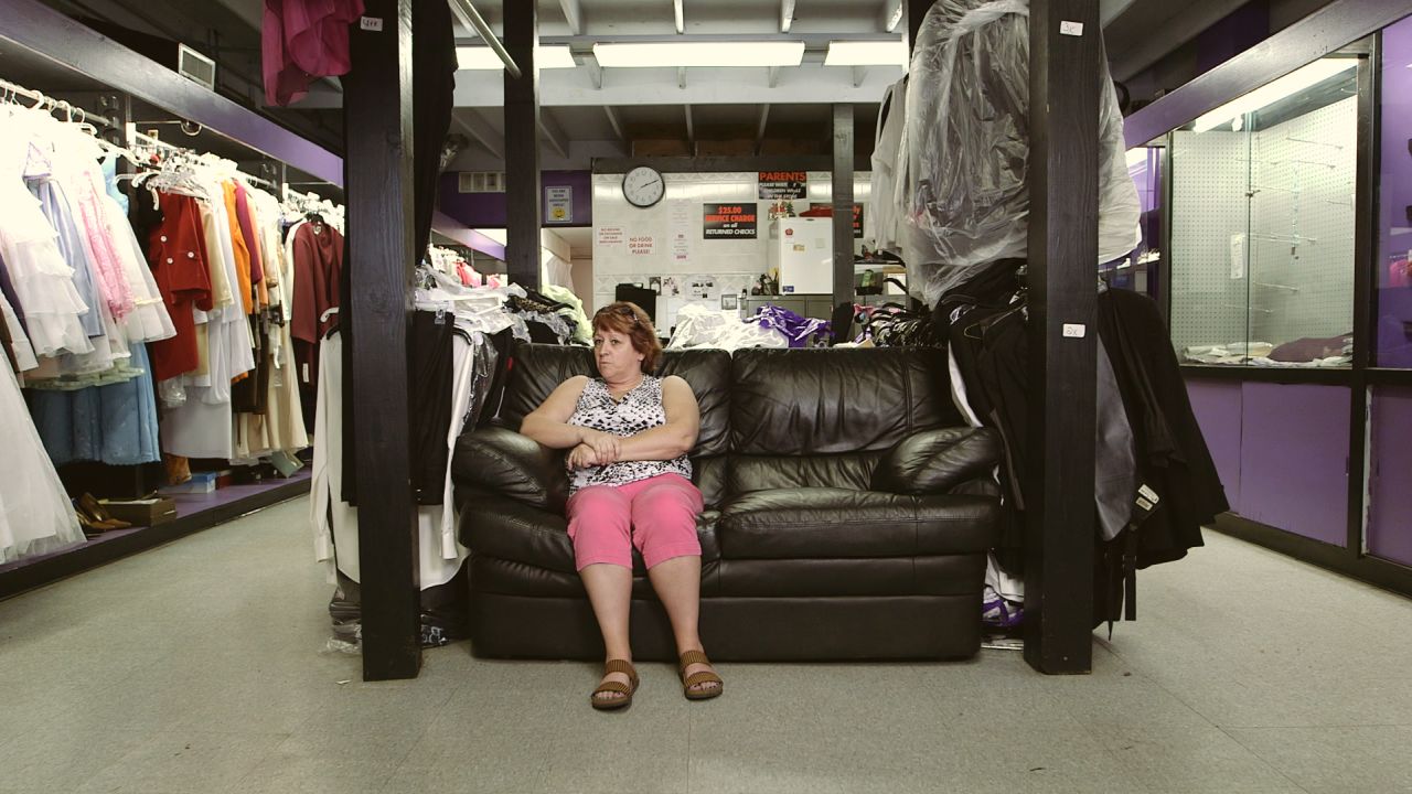 "Our main industry has been coal. When you don't diversify and have other means, then the coal miners are laid off, either they stay and have no money to spend, which trickles down everywhere... Or they eventually have to pack up and move so that they can find work." -- Elaine LaCaria, 54