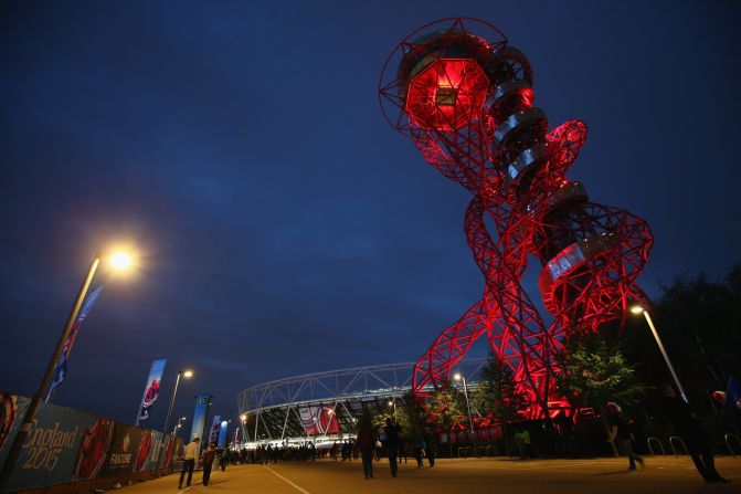 For the first time all 114.5 meters (1232 feet) of Anish Kapoor's red steel sculpture will be part of Open House London, complete with its <a href="http://edition.cnn.com/2016/04/28/design/worlds-tallest-longest-tunnel-slide/">newly opened and fully operational slide</a>. Fun fact: The sculpture used enough steel to make 265 double-decker buses.