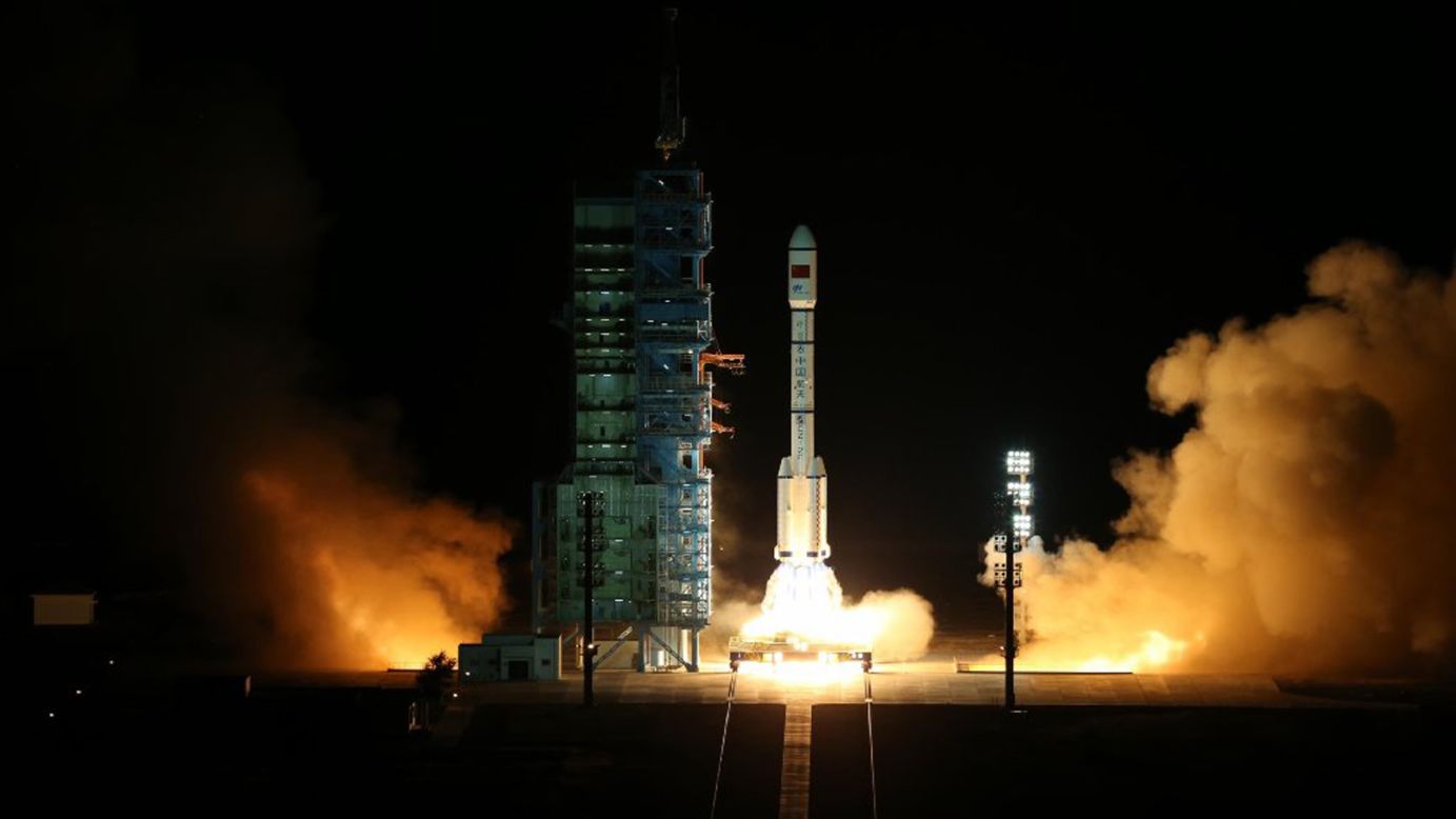 A Long March-2F rocket blasts off from the Jiuquan Satellite Launch Center in the Gobi Desert on Thursday, September 15. The rocket was carrying the lab known as <a href="http://www.cnn.com/2016/09/15/asia/china-launches-tiangong-2-space-lab/" target="_blank">Tiangong-2</a>, which translates to "heavenly vessel," according to state media China Central Television.