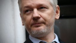 WikiLeaks founder Julian Assange speaks from the balcony of the Ecuadorian Embassy in London in February, 2016.