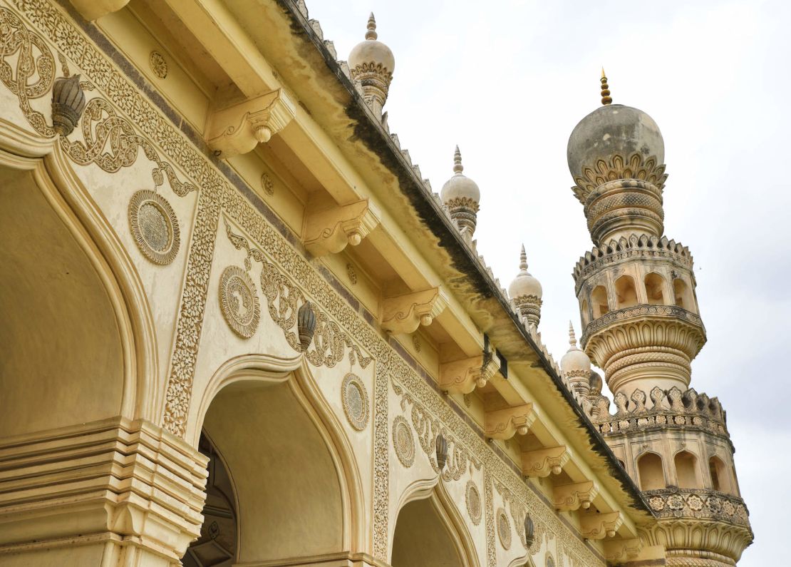 The granite tombs fuse elements of Persian, Hindu and Pathan design.