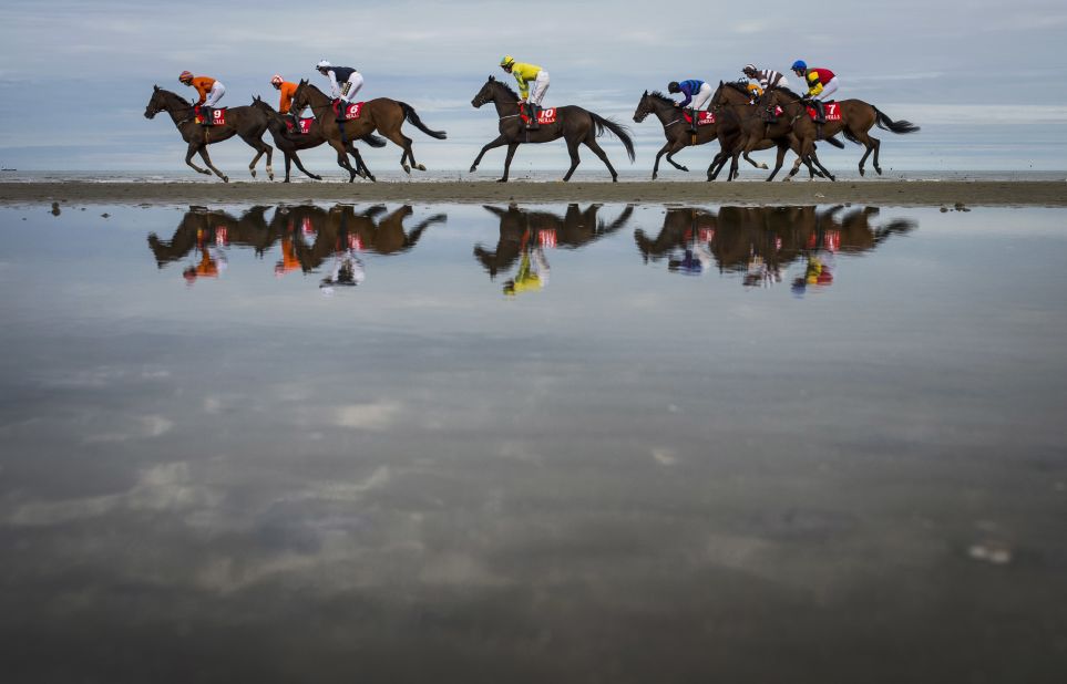There's nothing else quite like it in Europe -- the only horse race where life's a beach.