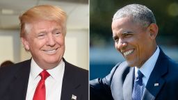 Donald Trump Barack Obama composite