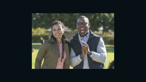 THIS IS US -- Pilot -- Pictured: (l-r) Susan Kelechi Watson as Beth, Sterling K. Brown as Randall -- (Photo by: Ron Batzdorff/NBC)