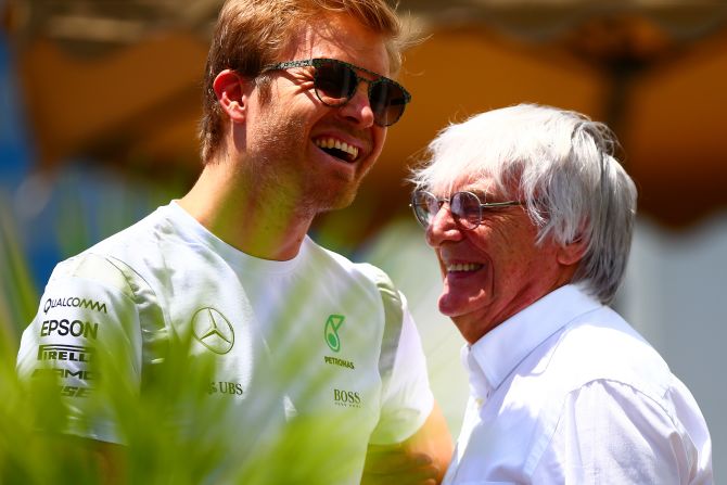 Ecclestone enjoyed a good relationship with the majority of drivers on the grid, among them 2016 F1 champion Nico Rosberg.