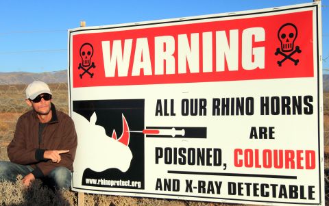 Other ranchers in South Africa have used alternative deterrents. French Damien Vergnaud, pictured here in 2013, <a href="http://www.timeslive.co.za/local/2011/12/23/rhino-horns-poisoned-to-put-off-poachers" target="_blank" target="_blank">hires armed security to protect the rhinos on his private ranch</a>. He also injects the horns with multiple substances: dye, the same as that used in cash-in-transit cases; a substance which renders horns visible on x-ray scanners; and barium, which when ingested causes illness. <br />