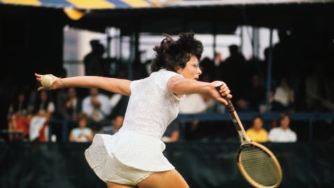 Billie Jean King was a pioneer in the quest for equal rights between men and women in tennis.
