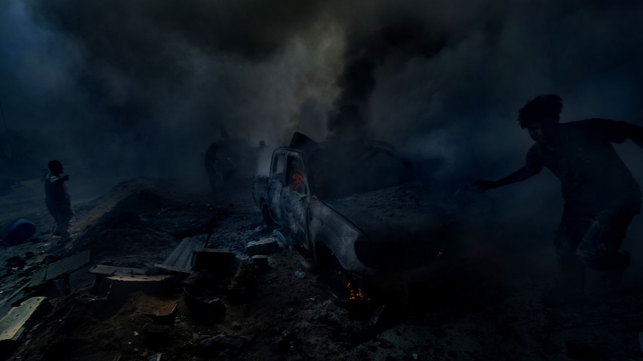 Suicide car bombs have proved as the most lethal weapons of the enemy. This one left at least 12 fighters killed and 60 wounded.