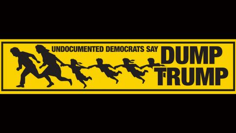 A bumper sticker on immigration.