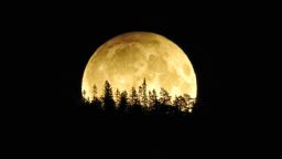 Lisbett Lindstad took this photo of the harvest moon early Saturday morning in Vikersund, Norway.