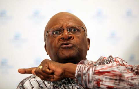 Tutu speaks out against the South African government for its failure to grant the Dalai Lama a visa to attend Tutu's 80th birthday celebrations in 2011.