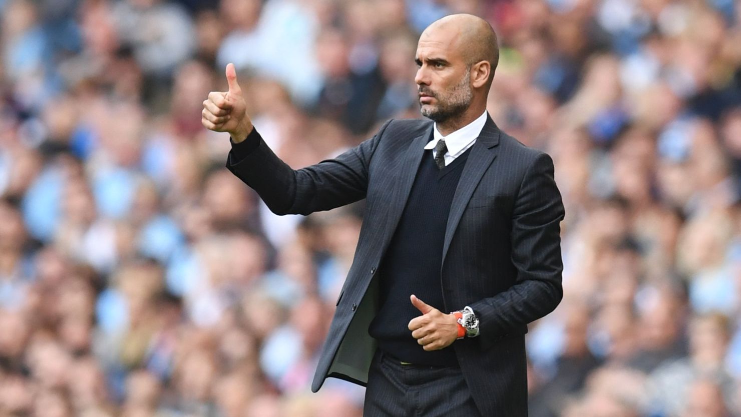 Pep Guardiola oversaw his Manchester City side record a fifth consecutive Premier League win.