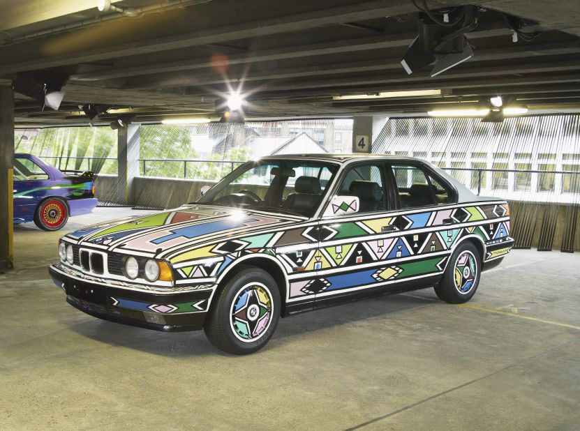 Mahlangu was the first woman to create artwork for the Art Car project and joined the ranks of other notable artists including Ernst Fuchs and Andy Warhol.