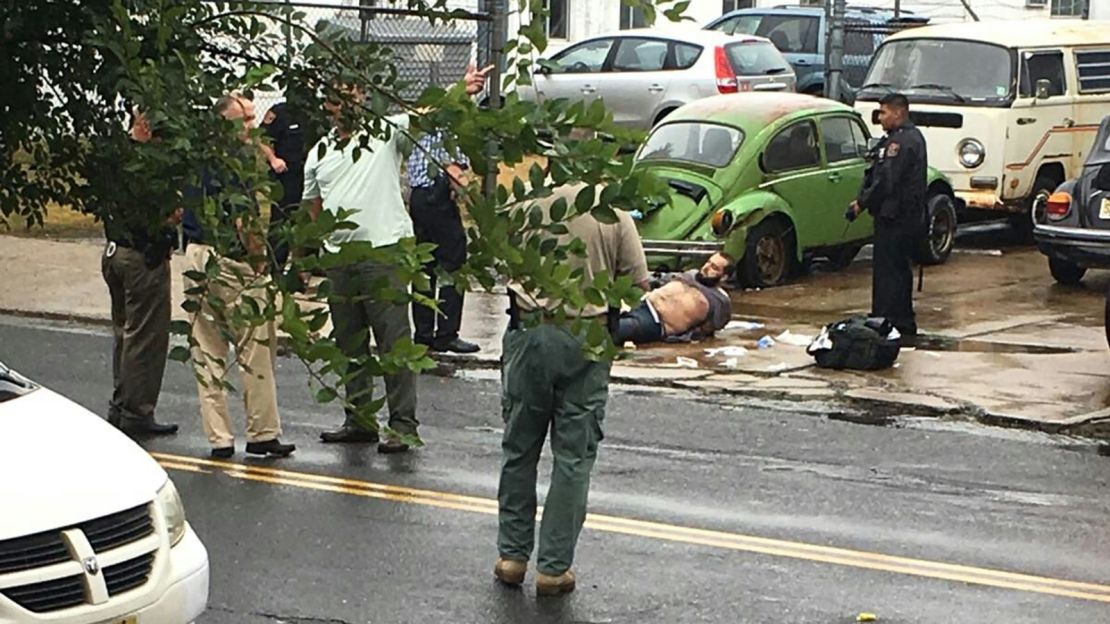 Authorities capture Ahmad Khan Rahami after a shootout Monday with police in Linden, New Jersey.