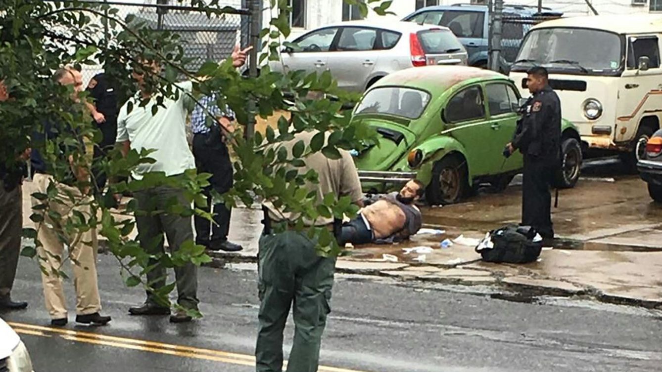 Authorities capture Ahmad Khan Rahami after a shootout Monday with police in Linden, New Jersey.