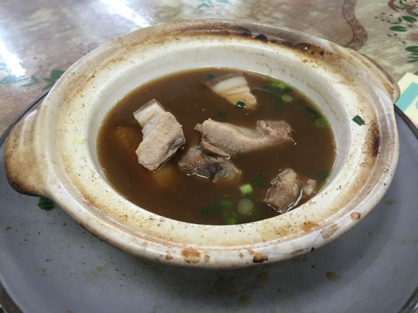 Popular among locals and celebrities, the 45-year-old Sun Fong eatery specializes in bah kut teh, a slow-cooked pork bone soup.