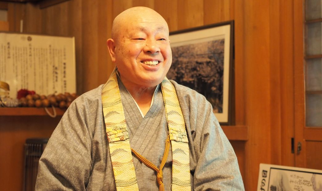 According to legend, Kobo Daishi walked the 24 kilometers down from Mount Koya nine times a month to see his mother at Jison-In. "That's why the town is called Kudoyama -- 'Nine Times Mountain'," says Annen. 