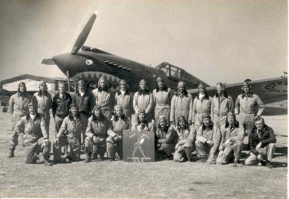 The "Hell's Angels" 3rd Squadron was one of three Flying Tiger squadrons that fought the Japanese.