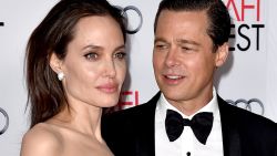 LOS ANGELES, CA - NOVEMBER 05:  Actress/director Angelina Jolie Pitt (L) and husband actor Brad Pitt arrive at the AFI FEST 2015 presented by Audi opening night gala premiere of Universal Pictures' "By The Sea" at the Chinese Theatre on November 5, 2015 in Los Angeles, California.  (Photo by Kevin Winter/Getty Images)