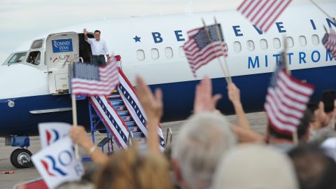 romney rally plane