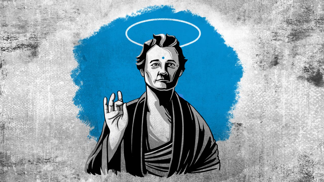 Murray is not just a very funny actor; he's an icon who represents, onscreen and off, the longing for a more engaged and awakened life. <a href="http://www.cnn.com/2016/09/21/health/bill-murray-buddhist-wisdom-project/index.html">Read here. </a>