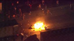 charlotte police shooting protesters block highway start fire_00000617.jpg