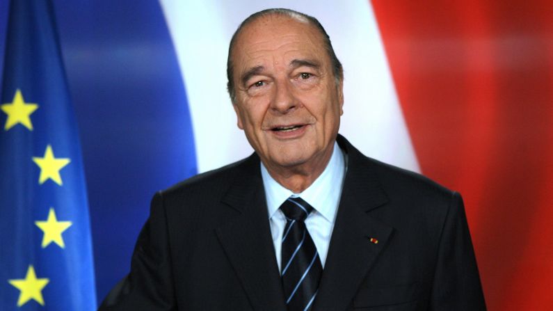Former French President Jacques Chirac poses for a photo after addressing the nation in 2007. Chirac has died at age 86, head of the French National Assembly, Richard Ferrand, said on Thursday, September 26.